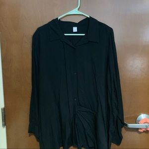 NWOT Old Navy Black Button Up
